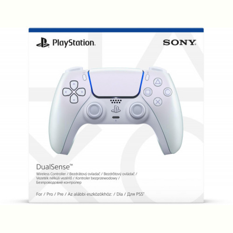 Геймпад беспроводной Sony PlayStation 5 DualSense Chrome Pearl (1000050600)
