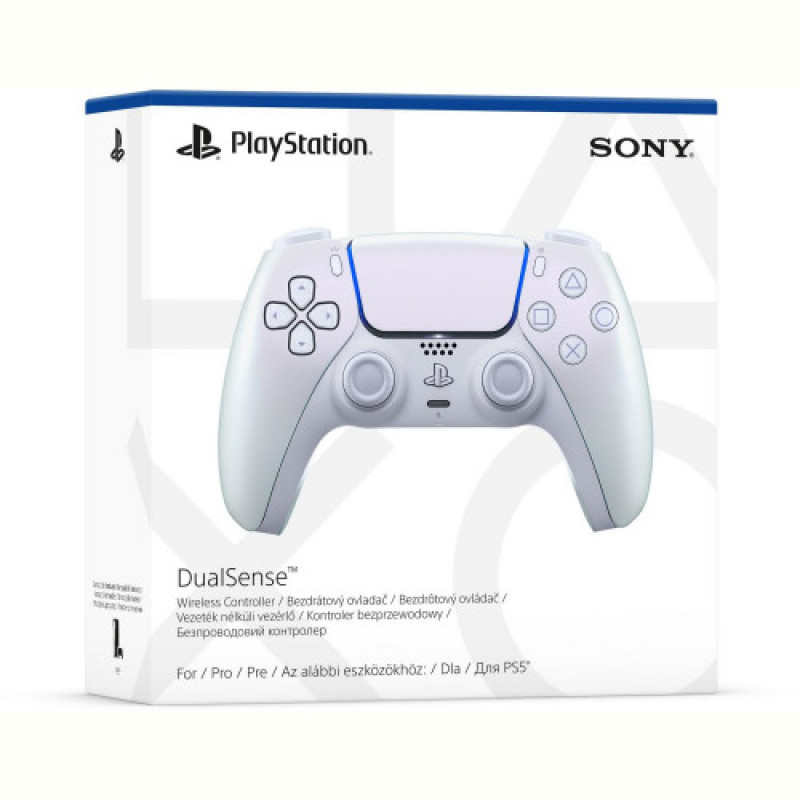 Геймпад беспроводной Sony PlayStation 5 DualSense Chrome Pearl (1000050600)