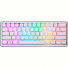 Клавіатура бездротова Motospeed SK66 Gateron Red Hot Swap White (mtsk66wmr)