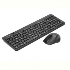 Комплект (клавиатура, мышь) беспроводной A4Tech Fstyler FG2400 Air2 Black