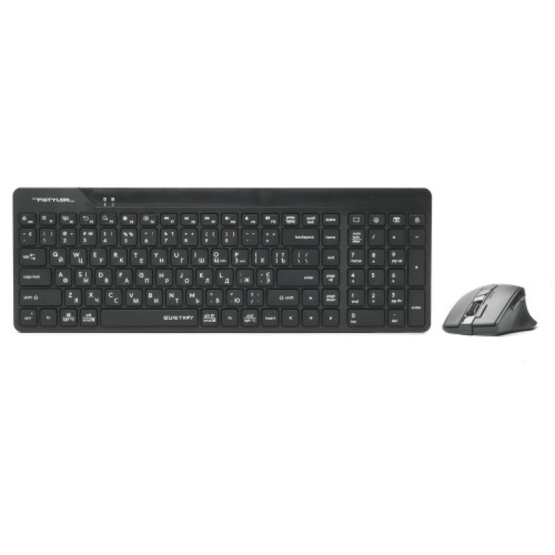 Комплект (клавіатура, мишка) бездротовий A4Tech Fstyler FG2400 Air2 Black