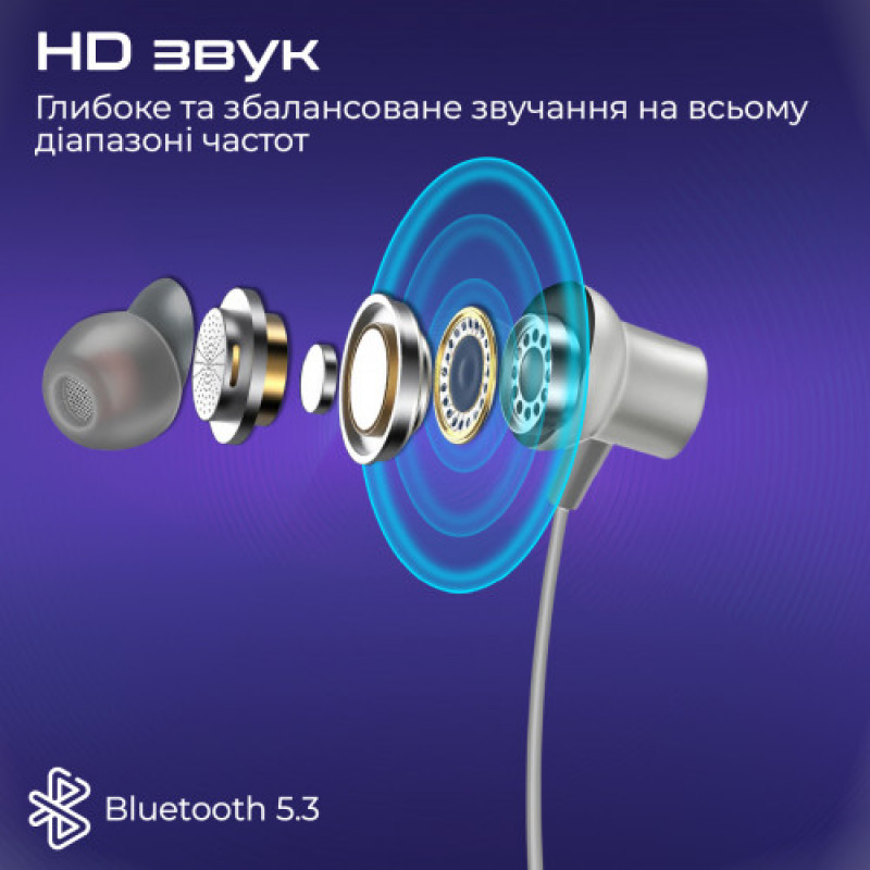 Bluetooth-гарнітура Promate Leap Silver