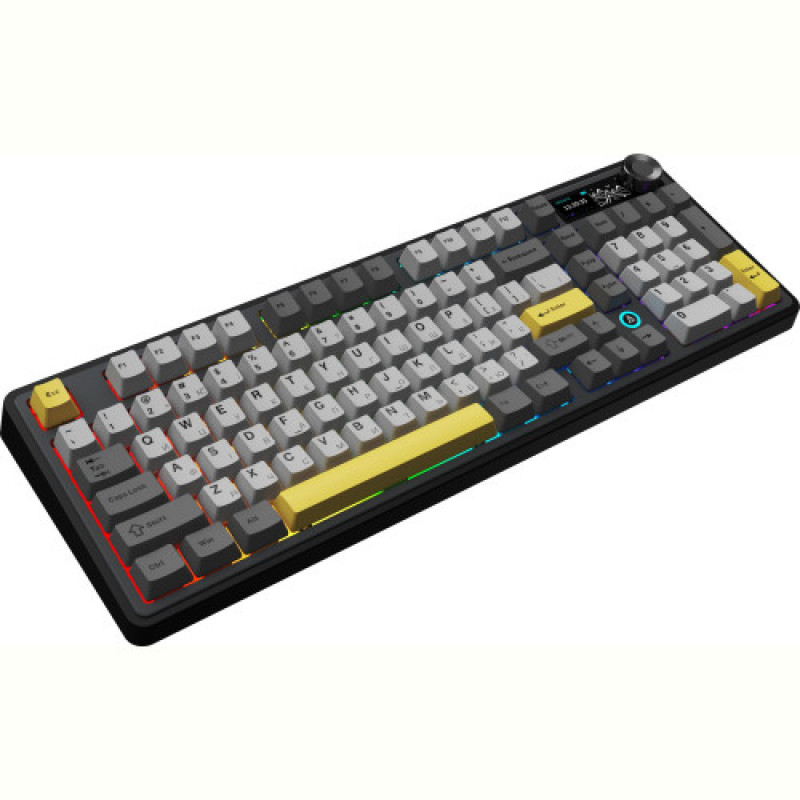 Клавиатура беспроводная Ajazz AK980 V2 Maillard Switch Black (AK980-V2-M-BGY)