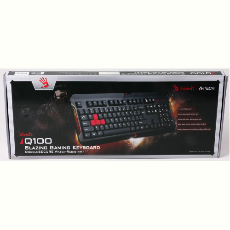 Клавиатура Bloody Q100 Ukr Black