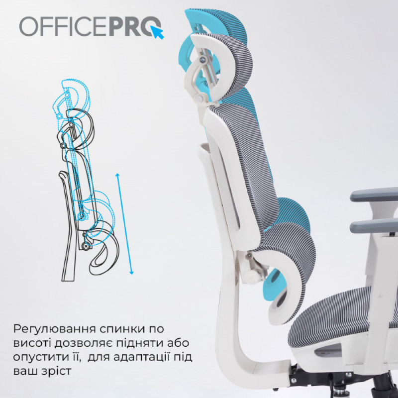 Офисное кресло OfficePro Skyline OC680-W-DG-DG
