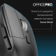 Мышь OfficePro M395B Silent Click Ergonomic Wireless Black