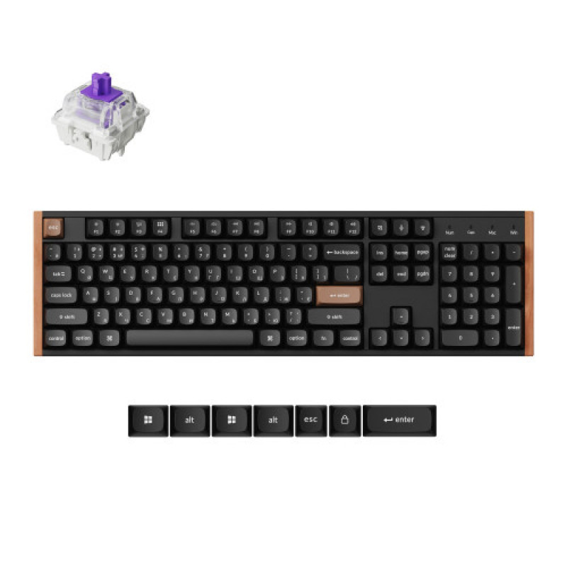 Клавиатура беспроводная Keychron K10 HE Magnetic Switch Black RGB (K10H-F1-UA)