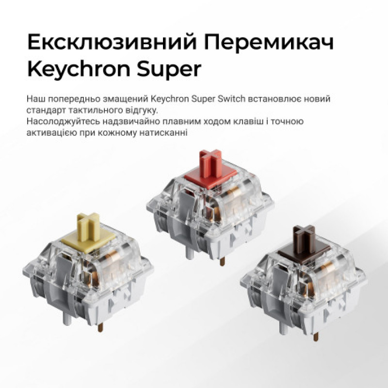 Клавиатура беспроводная Keychron K10 Max Keychron Super Banana Switch Black RGB (K10M-H4-UA)