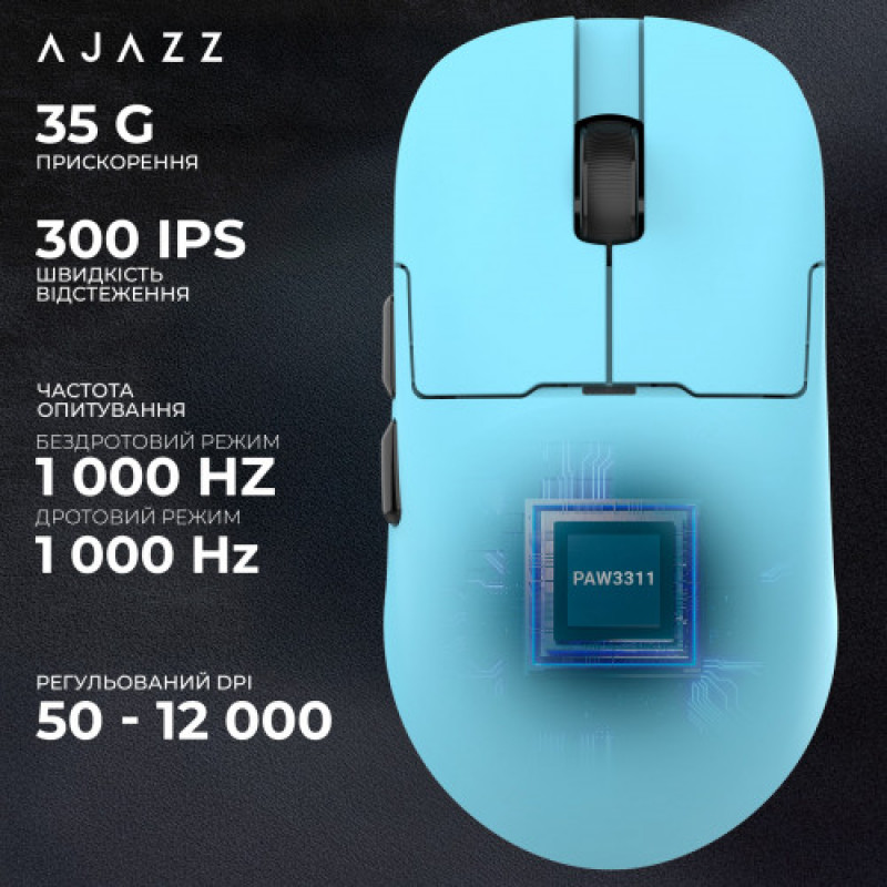 Мышь беспроводная Ajazz AJ159P MC Blue (AJ159P-MC-Blue)