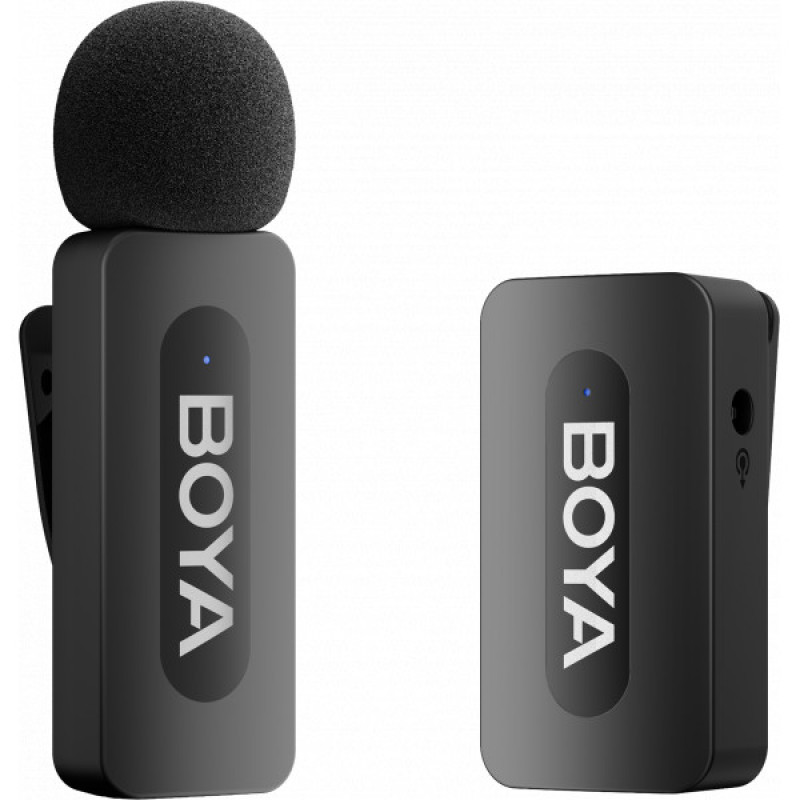 Бездротовий петличний мікрофон BOYA BY-V35 TRS for camera Black