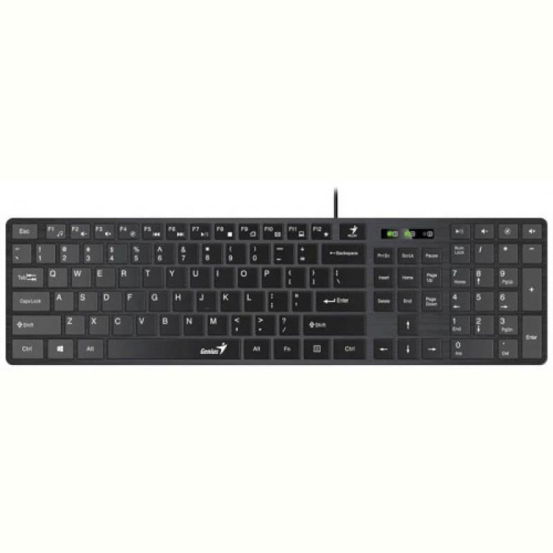 Комплект (клавіатура, миша) Genius C-126 SlimStar Black Ukr (31330007407)