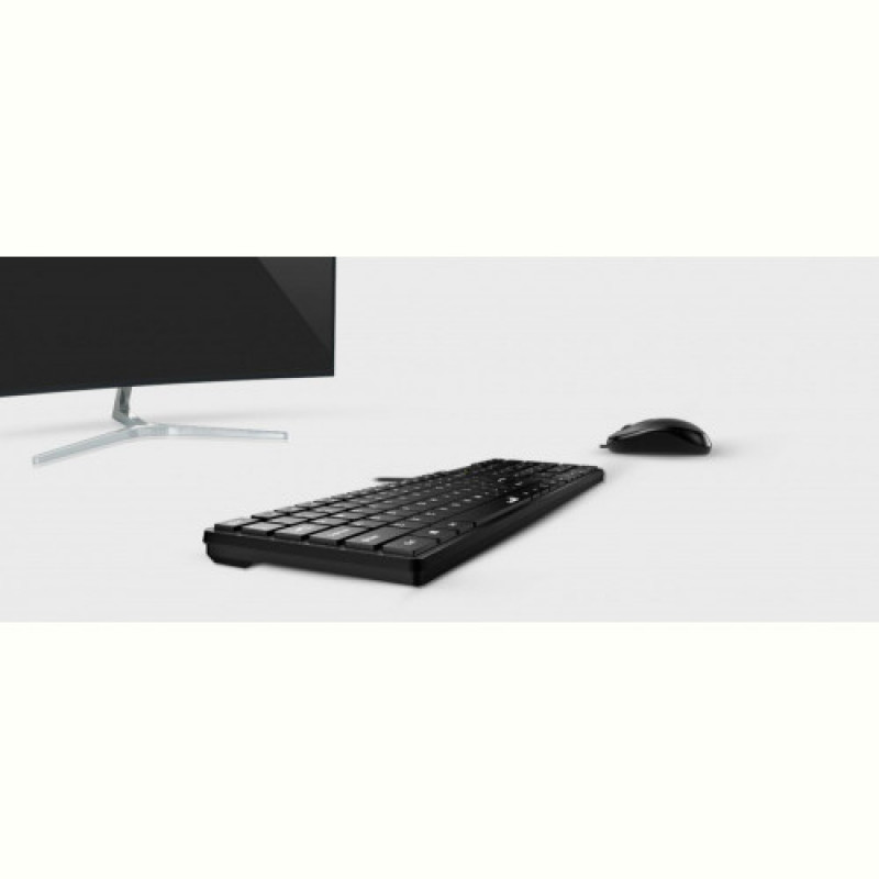 Комплект (клавіатура, миша) Genius C-126 SlimStar Black Ukr (31330007407)