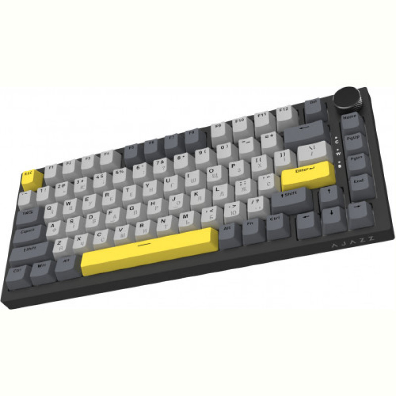 Клавиатура Ajazz AK820 Sea Salt Switch Black USB-C (AK820-SS-BGY)