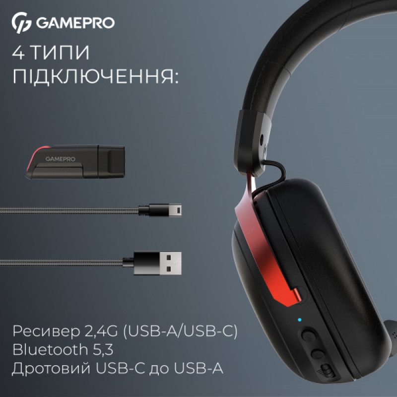 Беспроводная игровая гарнитура GamePro Asgard Freya Pro (HSW201BR)