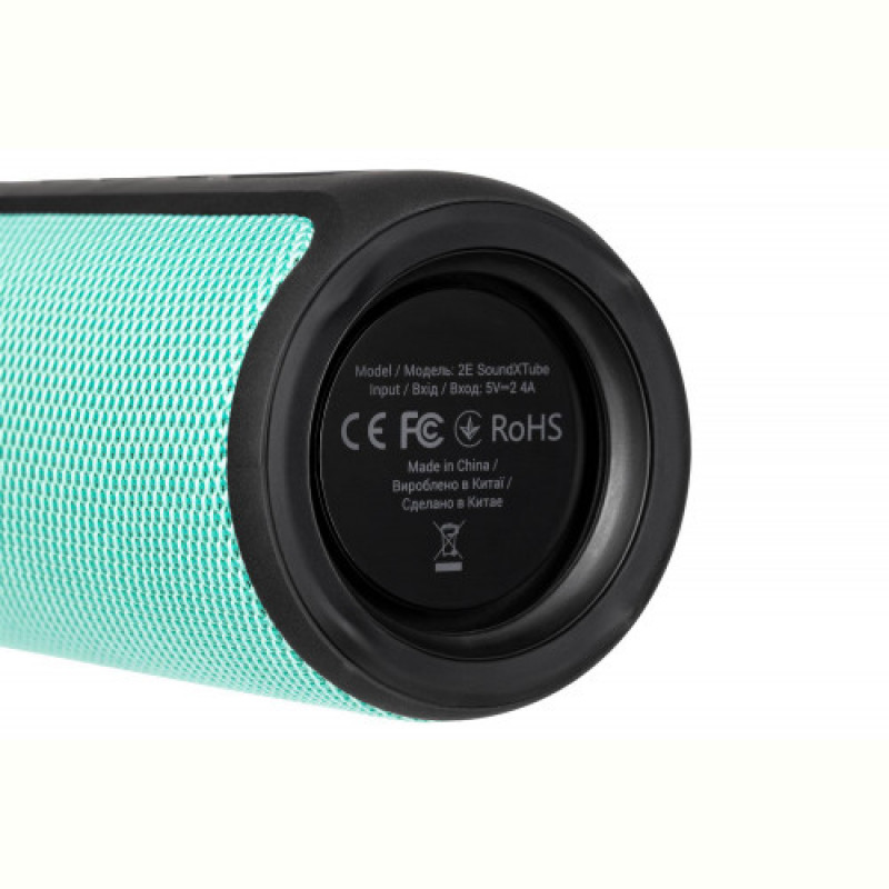 Акустична система 2E SoundXTube TWS MP3 Wireless Waterproof Turquoise (2E-BSSXTWTQ)