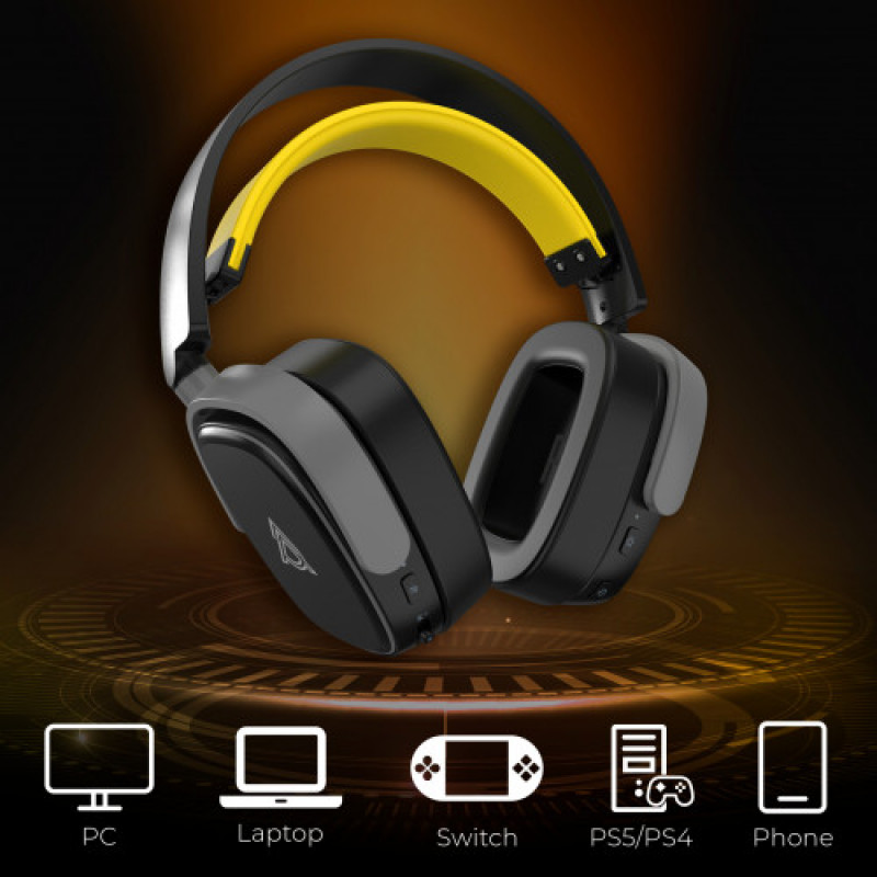 Bluetooth-гарнитура Ajazz AHM09 MAX 3-Mode Black (AHM09-MAX-BGY)