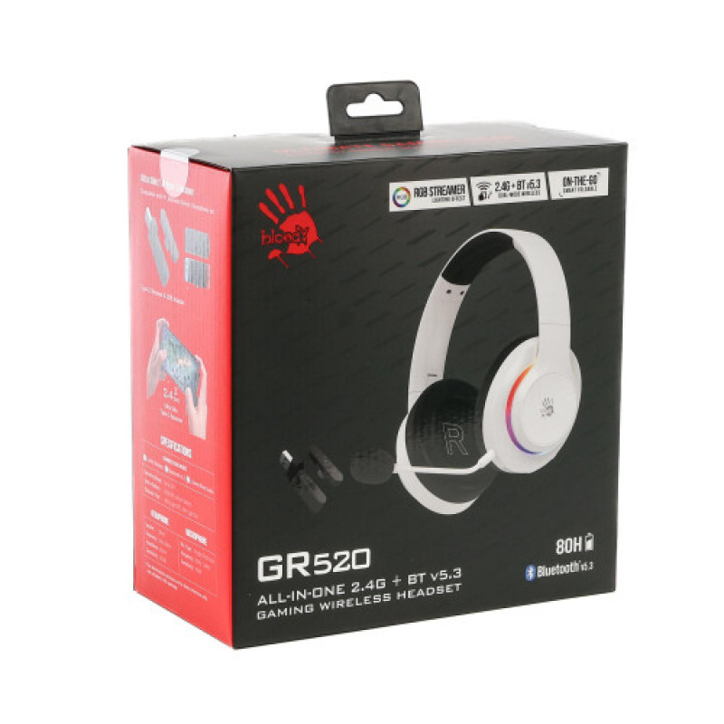 Bluetooth-гарнитура Bloody GR520 White