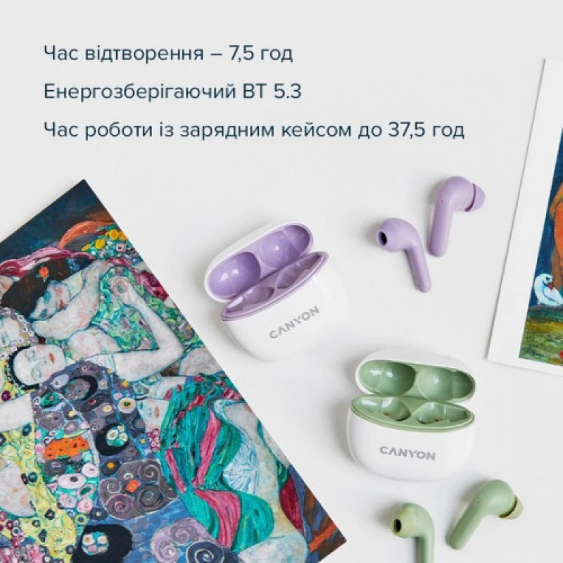 Bluetooth-гарнитура Canyon TWS-5 White (CNS-TWS5W)