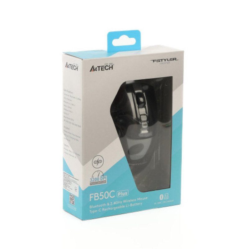 Миша бездротова A4Tech Fstyler FB50C Plus Black