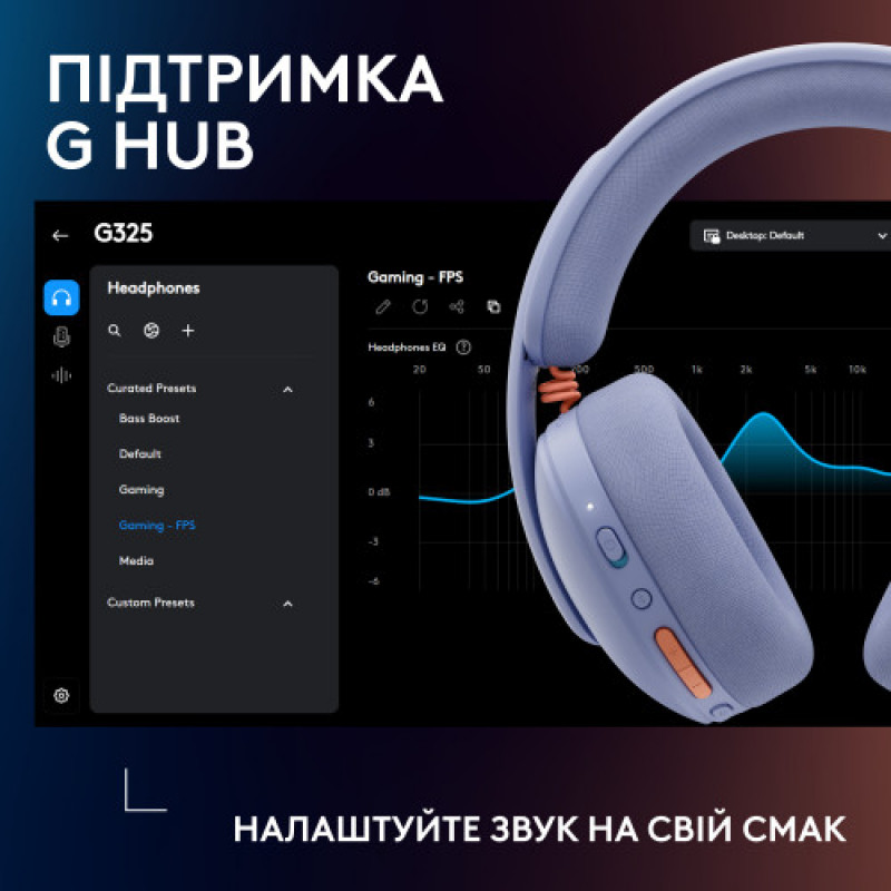 Гарнитура Logitech G325 Lightspeed Lilac (981-001538)