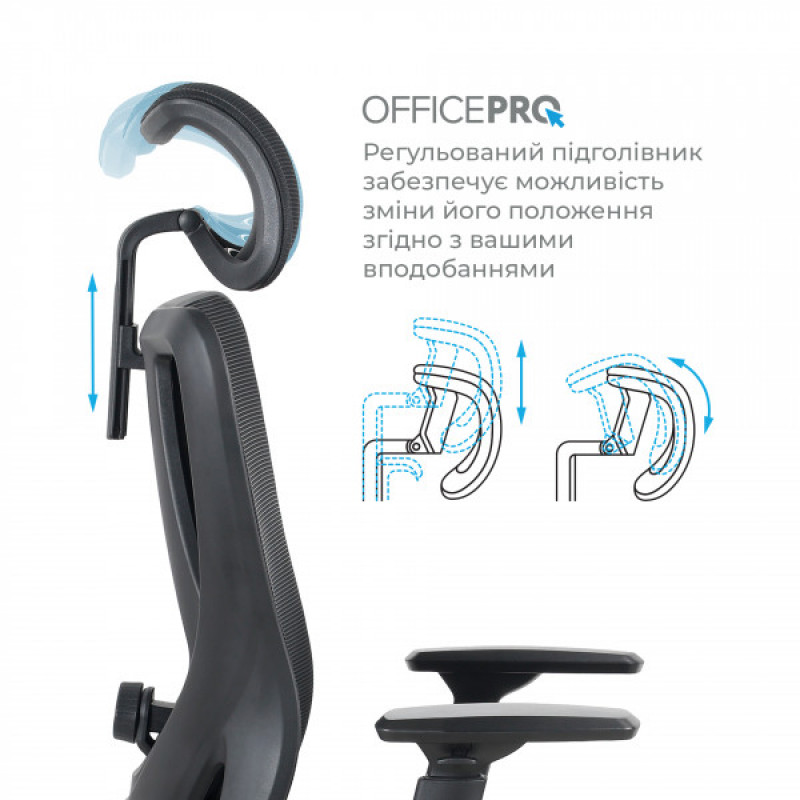 Офисное кресло OfficePro Aero OC490B Black