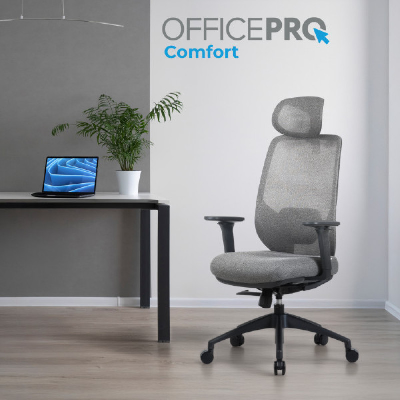 Крісло офісне OfficePro Comfort OC524G Gray