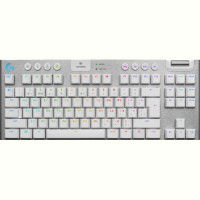 Клавиатура беспроводная Logitech G915 Gaming TKL Tenkeyless LightSpeed Wireless RGB Mechanical White (920-009664)