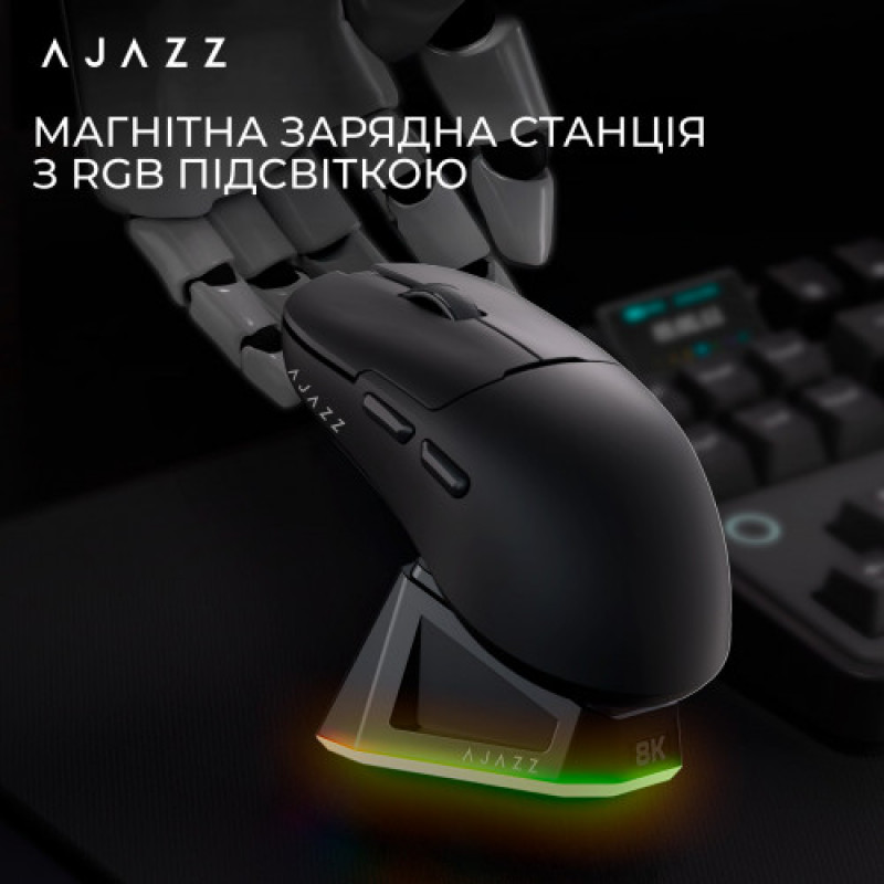 Мышь беспроводная Ajazz AJ159Pro Black (AJ159-PRO-B)