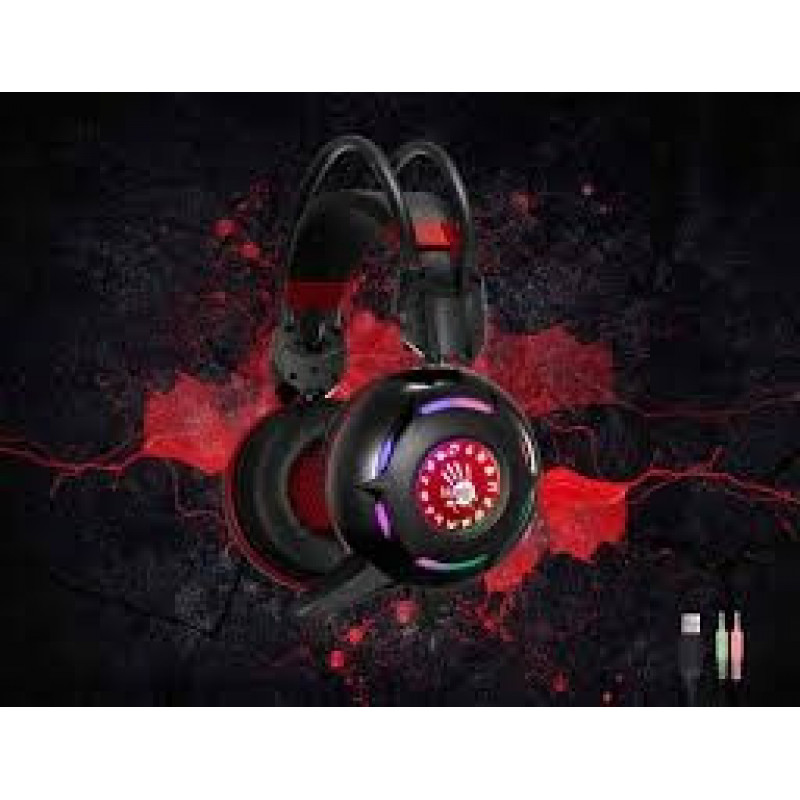 Гарнітура Bloody G300 (Black+Red)