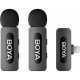 Беспроводной петличный микрофон BOYA BY-V2 Lightning Black