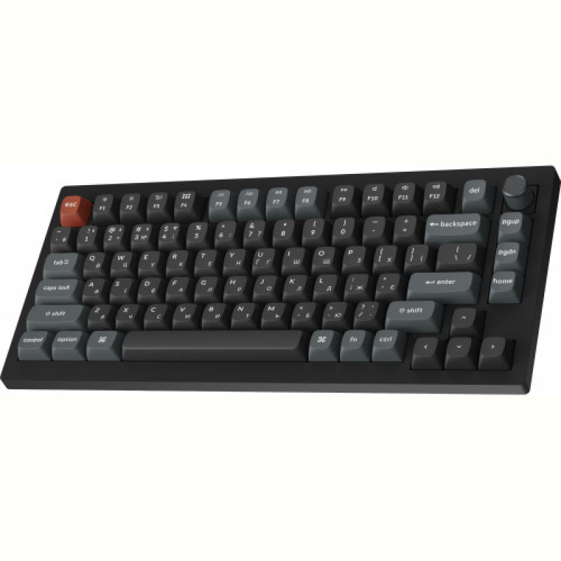 Клавиатура беспроводная Keychron V1 Ultra Keychron Red Switch Black RGB (V1U-D1-UA)