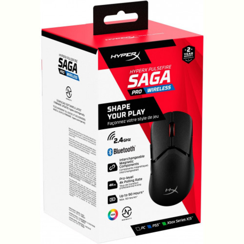 Миша HyperX Pulsefire Saga Pro Black (A2PB2AA)