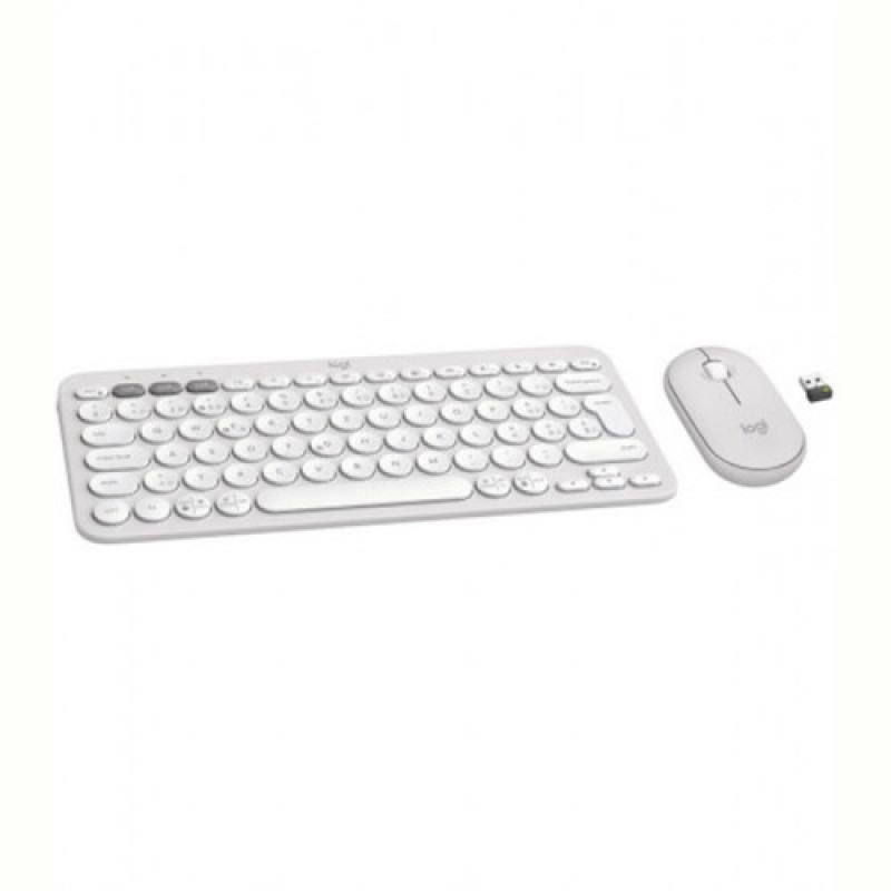 Комплект (клавіатура, миша) бездротовий Logitech Pebble 2 Combo White (920-012240)