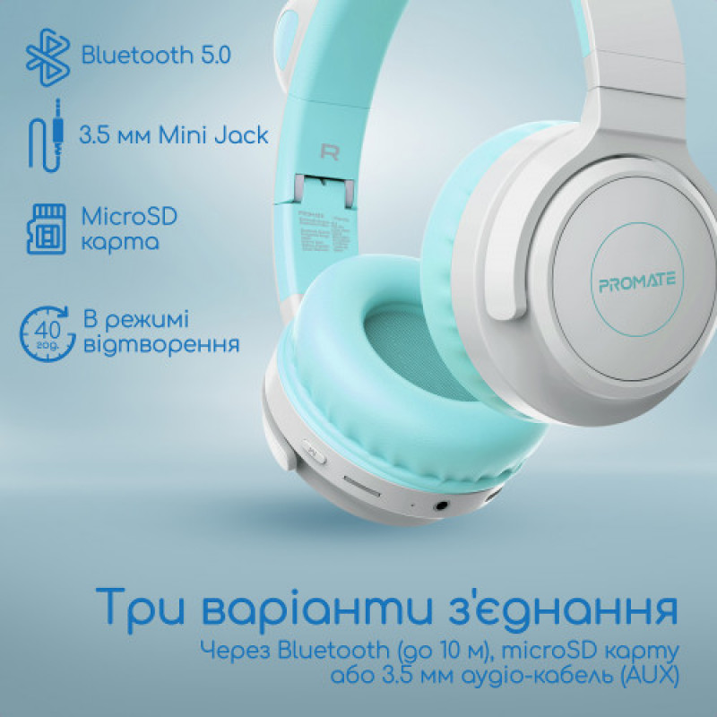 Bluetooth-гарнитура Promate Panda Aqua