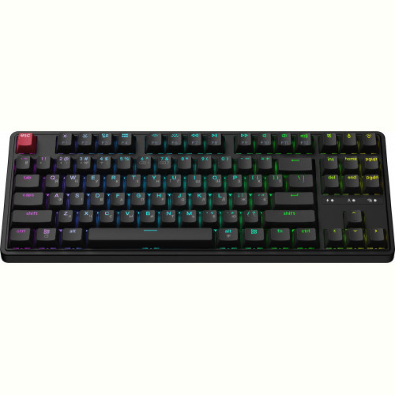 Клавиатура беспроводная Keychron C3 Max Super Red Switch Black RGB (C3M-H1-UA)