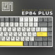 Клавіатура бездротова Epomaker EP84 Plus 75% Wisteria Linear Switch Hot-Swap (2.4G/BT/USB) RGB UA White (EP84-W-WL)