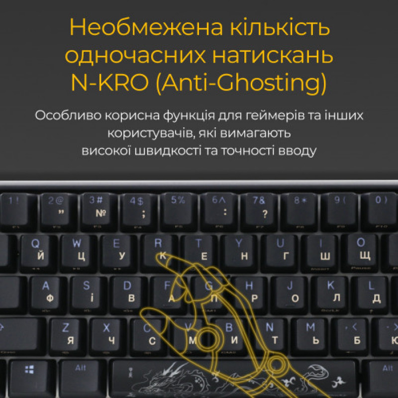 Клавіатура Ducky One 3 Mini Cherry MX Speed Silver RGB UA USB Black (DKON2161ST-PUAPXCLAWSC1)