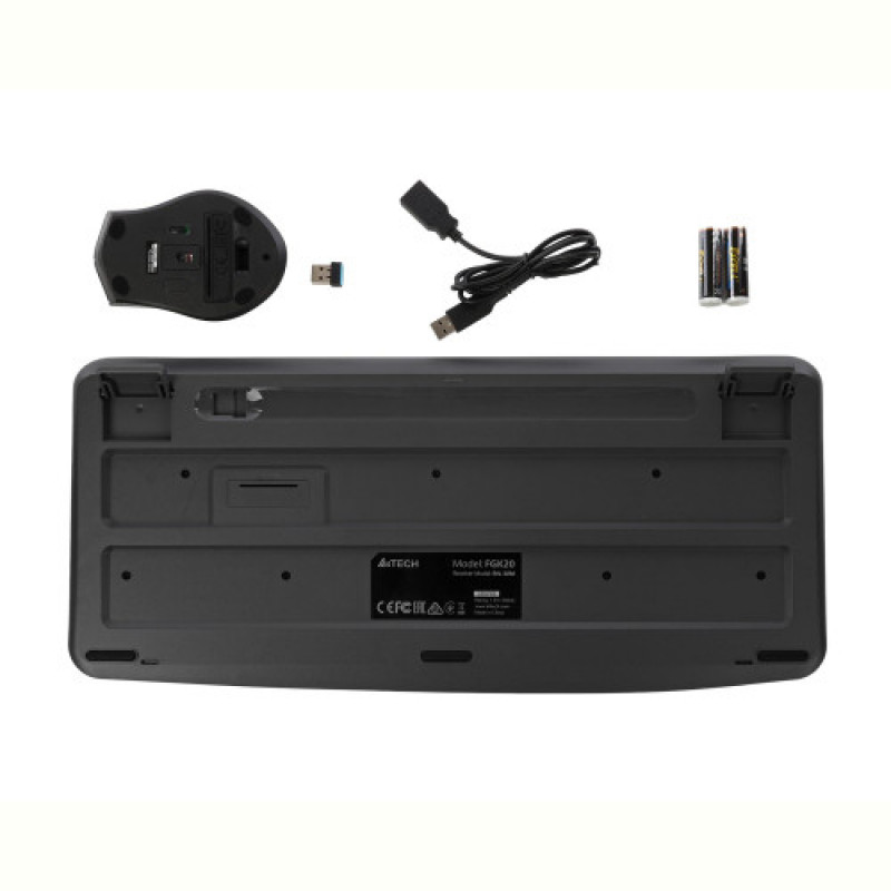 Комплект (клавіатура, мишка) бездротовий A4Tech Fstyler FG2500S Plus Grey
