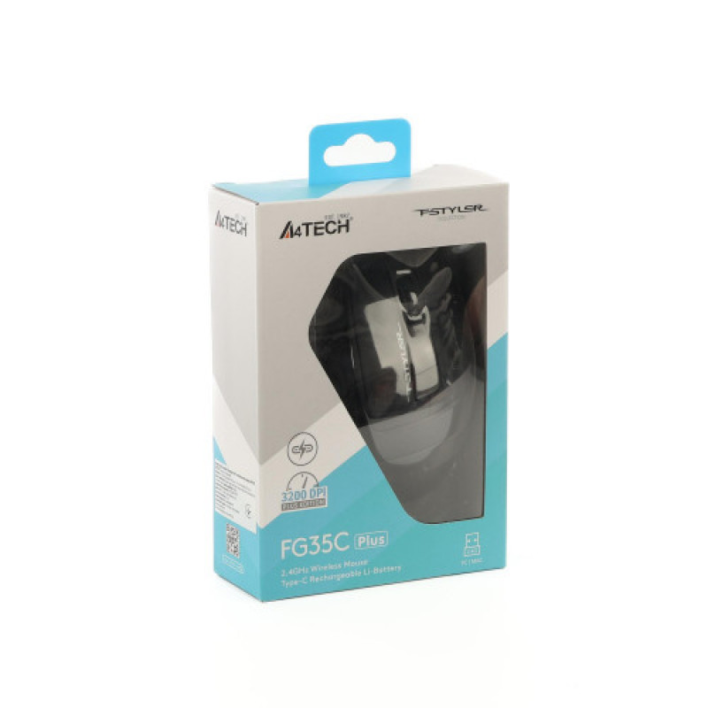 Мышь беспроводная A4Tech Fstyler FG35C Plus Grey