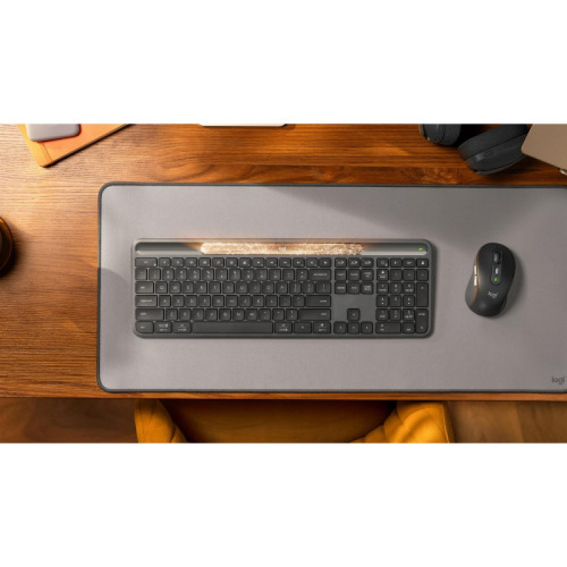 Клавiатура бездротова Logitech Slim Solar+ Graphite (920-013764)