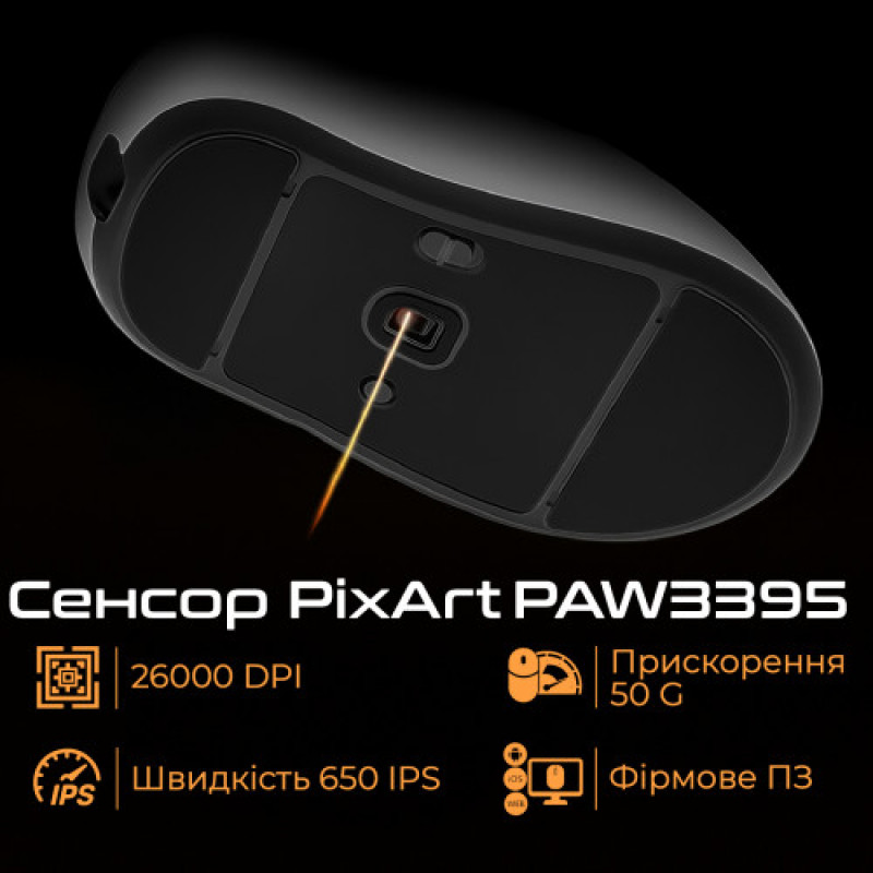 Миша бездротова RAWM ER21 Black