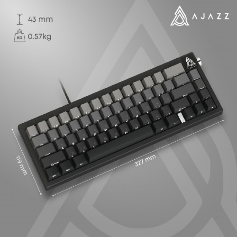 Клавіатура Ajazz AK650 Day Dream Switch Gradient Black USB-C (AK650-DD-BG)