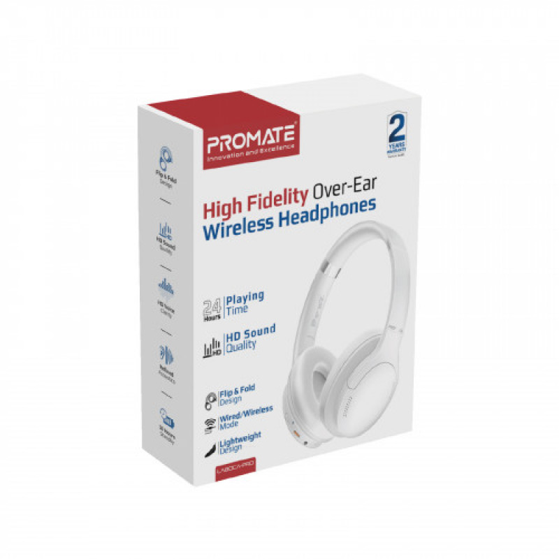 Bluetooth-гарнітура Promate LaBoca-Pro White