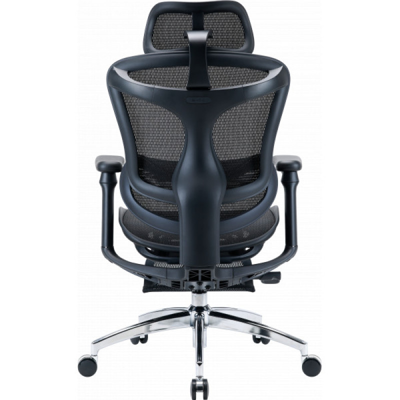 Крісло офісне з підставкою для ніг Sihoo DORO C300L Mesh Black with footrest (DORO-C300L-A3-101-JT)
