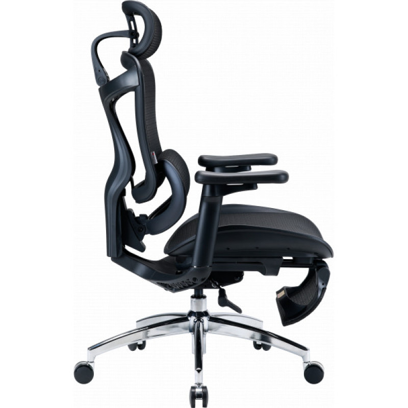 Крісло офісне з підставкою для ніг Sihoo DORO C300L Mesh Black with footrest (DORO-C300L-A3-101-JT)