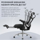 Крісло офісне з підставкою для ніг Sihoo DORO C300L Mesh Black with footrest (DORO-C300L-A3-101-JT)