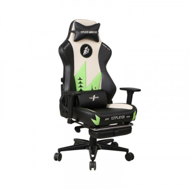Кресло для геймеров 1stPlayer Duke Black-White-Green