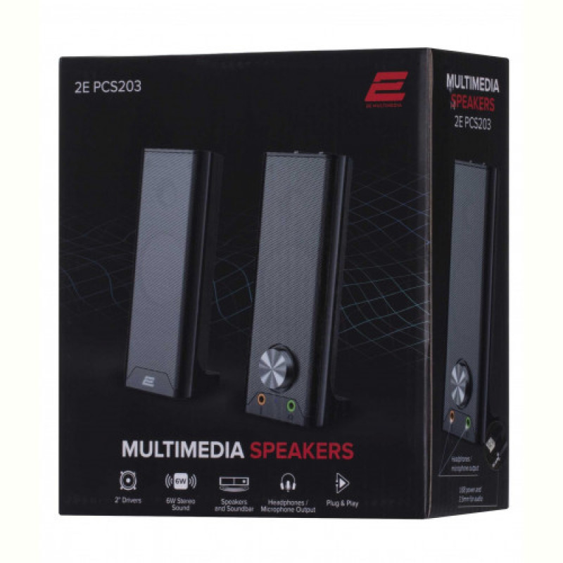 Акустическая система 2E PCS203 Black (2E-PCS203BK)