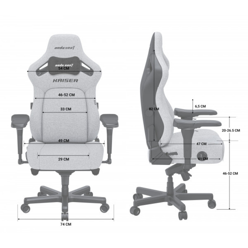 Крісло ігрове Anda Seat Kaiser 4 Maroon Size L (AD12YDDC-L-20-A-PV/C)