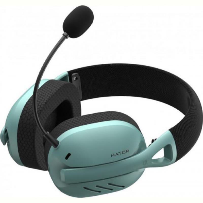 Bluetooth-гарнитура Hator Hyperpunk 2 Wireless Tri-mode Black/Mint (HTA-858)